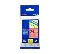 Brother TZe-451 24mm Black On Red Laminated Tape